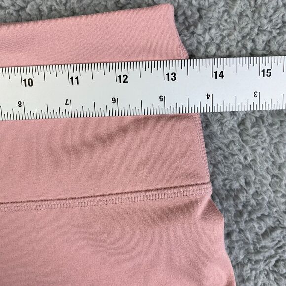 Fabletics Womens Leggings PowerBand Size M Pocket Pink  High Waist Pre-Owned - Picture 7 of 13